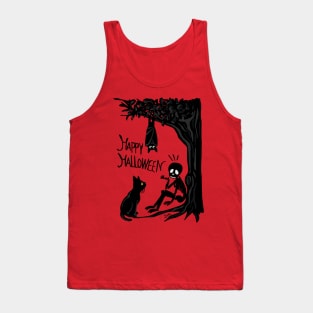 Halloween with the scull Tank Top